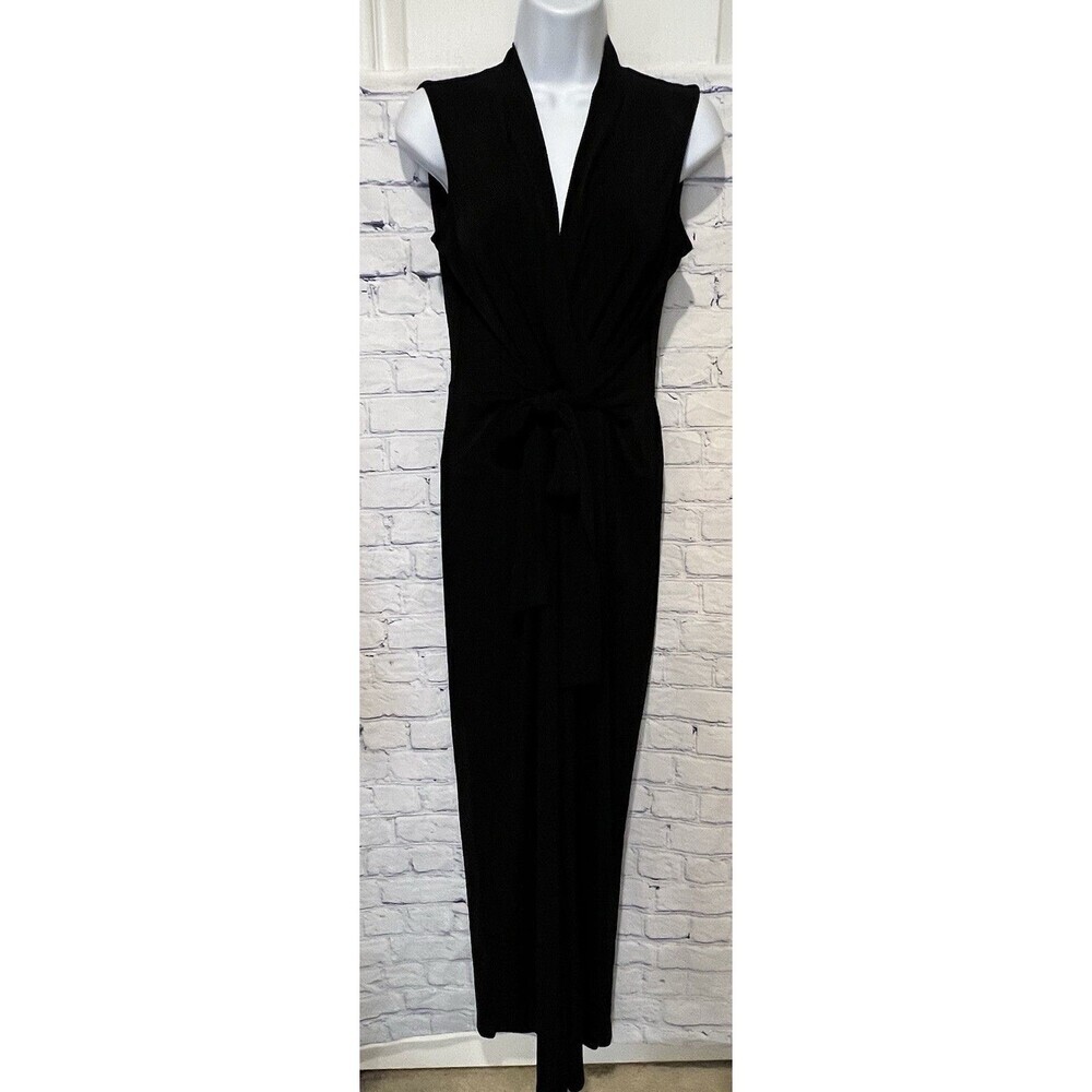Vince Camuto Black Jumpsuit Sleeveless Tie Front One Piece Nordstrom Size Small